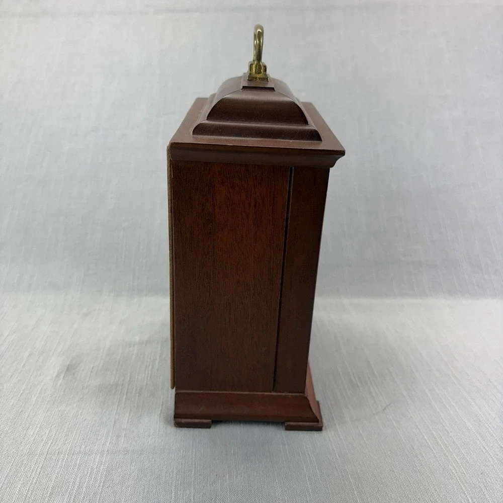 Seth Thomas Exeter Mantel Clock Westminster Chime 8-Day Keywound Wood Case